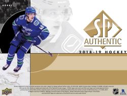 2018-19 HOCKEY -  UPPER DECK SP AUTHENTIC HOBBY (P5/B18/C16)