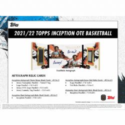 2021-22 BASKETBALL -  TOPPS INCEPTION OVERTIME ELITE HOBBY BOX