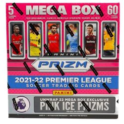 2021-22 SOCCER -  PANINI PRIZM PREMIER LEAGUE - MEGA BOX (PINK ICE PRIZMS)