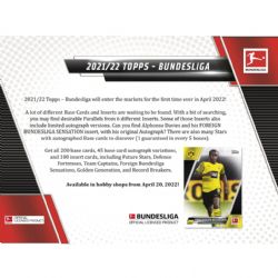 2021-22 SOCCER -  TOPPS BUNDESLIGA FINEST HOBBY BOX