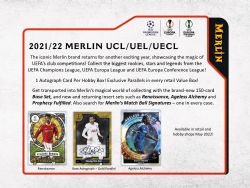 2021-22 SOCCER -  TOPPS CHROME UEFA CHAMPIONS LEAGUE MERLIN HOBBY (P4/B18/C12)