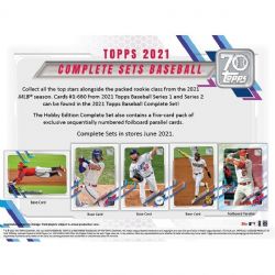2021 BASEBALL -  TOPPS COMPLETE SET (660 CARDS + P5)