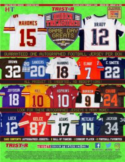 2021 HIDDEN TREASURE -  TRISTAR GAME DAY GREATS AUTOGRAPHED JERSEY EDITION - HOBBY BOX