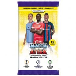 2022-23 SOCCER -  TOPPS MATCH ATTAX UEFA CHAMPIONS LEAGUE CARDS – 24-PACK BOX (288 CARDS)