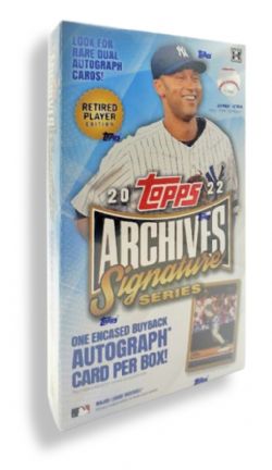 2022 BASEBALL -  TOPPS ARCHIVES SIGNATURE SERIES RETIRED PLAYER EDITION HOBBY BOX