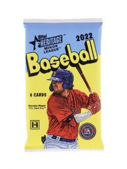 2022 BASEBALL -  TOPPS HERITAGE MINOR LEAGUE PACK (P8/B18)
