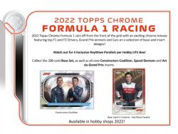 2022 FORMULA 1 -  TOPPS CHROME F1 FORMULA 1 HOBBY LITE BOX (P4/B16)