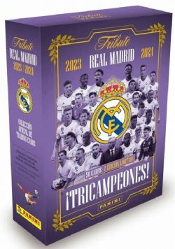2023-24 SOCCER -  PANINI REAL MADRID TRIBUTE THREE-TIMES CHAMPION - HOBBY SET