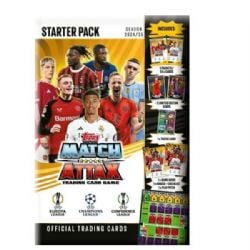 2024-25 SOCCER -  TOPPS MATCH ATTAX UEFA CHAMPIONS LEAGUE – STARTER PACK (ALBUM + 27 CARDS)