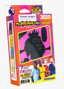 2025 SOCCER -  PANINI ADRENALYN XL PREMIER LEAGUE – MEGA TIN BLACK/PINK