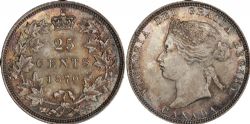 25-CENT -  1870 25-CENT -  1870 CANADIAN COINS