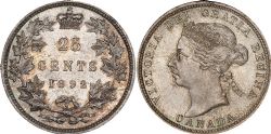 25-CENT -  1892 25-CENT -  1892 CANADIAN COINS