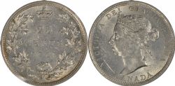 25-CENT -  1901 25-CENT 9/9 -  1901 CANADIAN COINS
