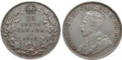 25-CENT -  1915 25-CENT -  1915 CANADIAN COINS