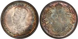 25-CENT -  1936 25-CENT BAR -  1936 CANADIAN COINS