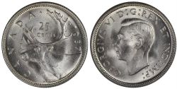25-CENT -  1937 25-CENT -  1937 CANADIAN COINS