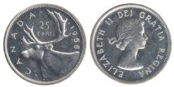 25-CENT -  1958 25-CENT -  1958 CANADIAN COINS