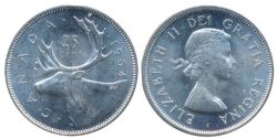 25-CENT -  1964 25-CENT -  1964 CANADIAN COINS