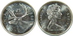 25-CENT -  1965 25-CENT -  1965 CANADIAN COINS