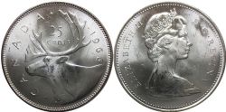 25-CENT -  1966 25-CENT -  1966 CANADIAN COINS