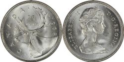 25-CENT -  1968 25-CENT NICKEL -  1968 CANADIAN COINS