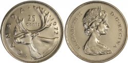 25-CENT -  1972 25-CENT -  1972 CANADIAN COINS
