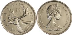 25-CENT -  1974 25-CENT -  1974 CANADIAN COINS