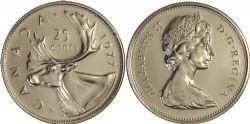 25-CENT -  1977 25-CENT -  1977 CANADIAN COINS