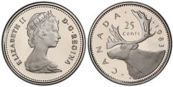 25-CENT -  1983 25-CENT (PR) -  1983 CANADIAN COINS