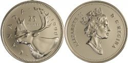 25-CENT -  1990 25-CENT -  1990 CANADIAN COINS