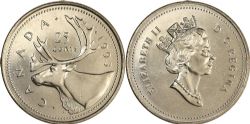 25-CENT -  1993 25-CENT -  1993 CANADIAN COINS