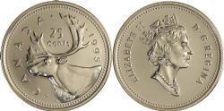 25-CENT -  1995 25-CENT -  1995 CANADIAN COINS