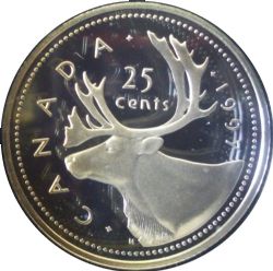 25-CENT -  1997 25-CENT (PR) -  PIÈCES DU CANADA 1997