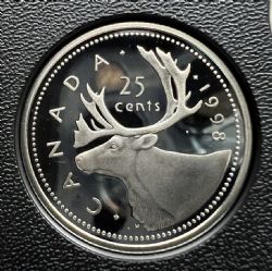 25-CENT -  1998 25-CENT (PR) -  PIÈCES DU CANADA 1998