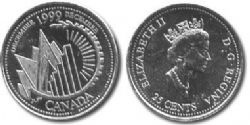 25-CENT -  1999 25-CENT - DECEMBER -  1999 CANADIAN COINS 12