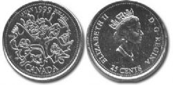 25-CENT -  1999 25-CENT - JULY -  1999 CANADIAN COINS 07