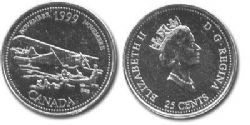25-CENT -  1999 25-CENT - NOVEMBER -  1999 CANADIAN COINS 11