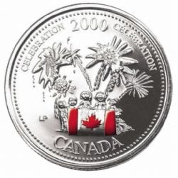 25-CENT -  2000 25-CENT - CANADA DAY: CELEBRATION (PL) -  2000 CANADIAN COINS 01