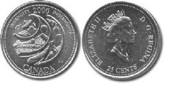 25-CENT -  2000 25-CENT - INGENUITY -  2000 CANADIAN COINS 02