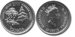 25-CENT -  2000 25-CENT - NATURAL LEGACY -  2000 CANADIAN COINS