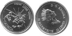 25-CENT -  2000 25-CENT - WISDOM -  2000 CANADIAN COINS