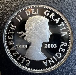 25-CENT -  2003 25-CENT - CORONATION (1953-2003) (PR) -  2003 CANADIAN COINS