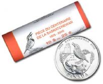 25-CENT -  2005 25-CENT ORIGINAL ROLL - SASKATCHEWAN (SPECIAL EDITION) -  2005 CANADIAN COINS