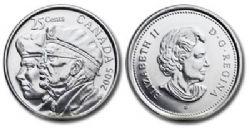 25-CENT -  2005 P 25-CENT - VETERAN -  2005 CANADIAN COINS
