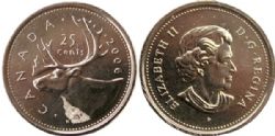 25-CENT -  2006 25-CENT - CARIBOU -  2006 CANADIAN COINS
