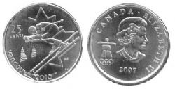 25-CENT -  2007 25-CENT - ALPINE SKIING -  2007 CANADIAN COINS 05