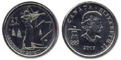 25-CENT -  2007 25-CENT - BIATHLON -  2007 CANADIAN COINS 04