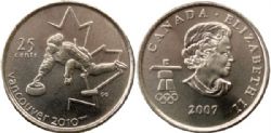 25-CENT -  2007 25-CENT - CURLING -  2007 CANADIAN COINS 01