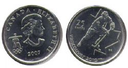 25-CENT -  2007 25-CENT - ICE HOCKEY -  2007 CANADIAN COINS 02