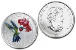 25-CENT -  2007 25-CENT - RUBY-THROATED HUMMINGBIRD (SP) -  2007 CANADIAN COINS 01